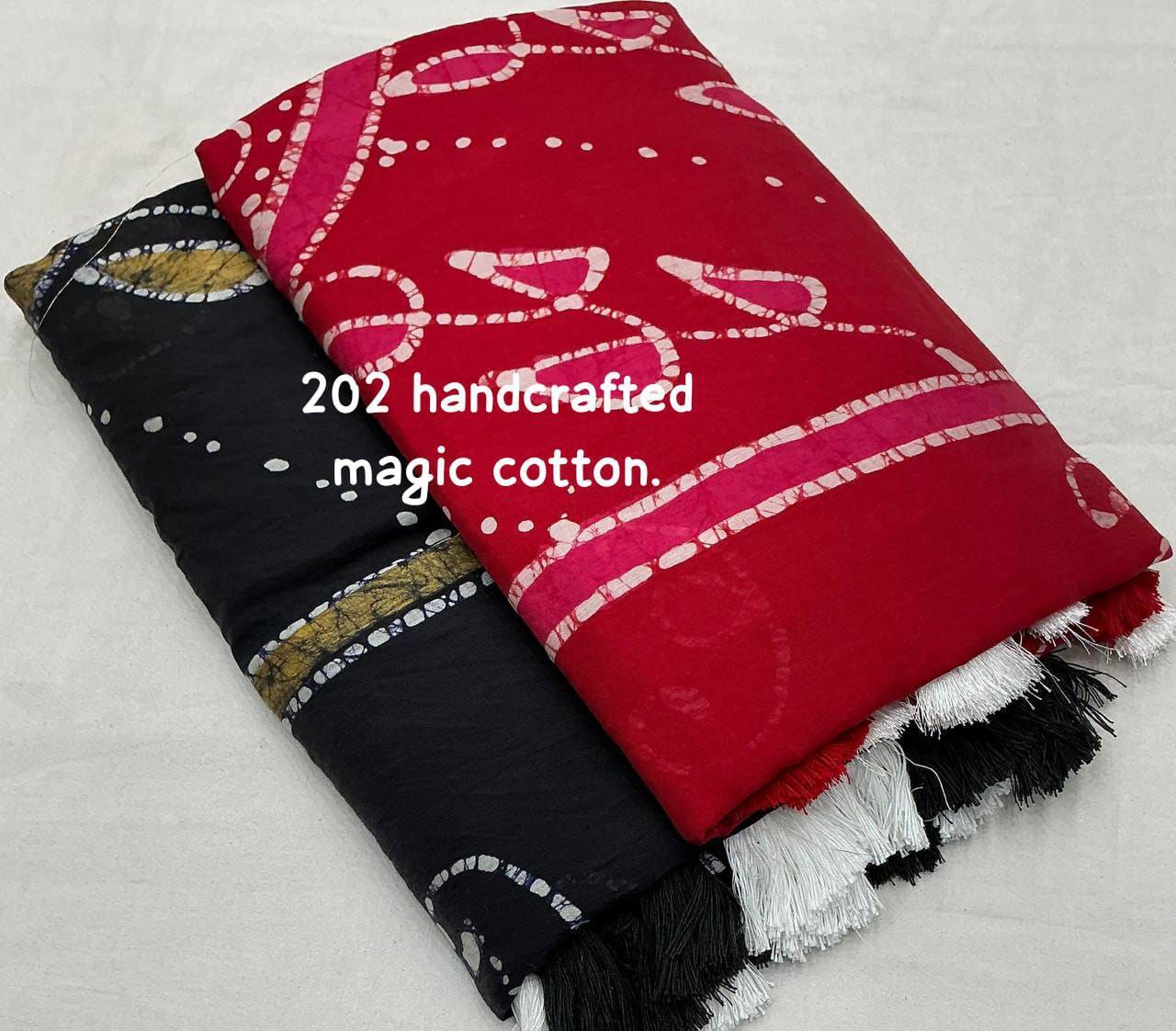 Premium Hand-Painted Kalamkari Chanderi Cotton Saree with Matching Blouse