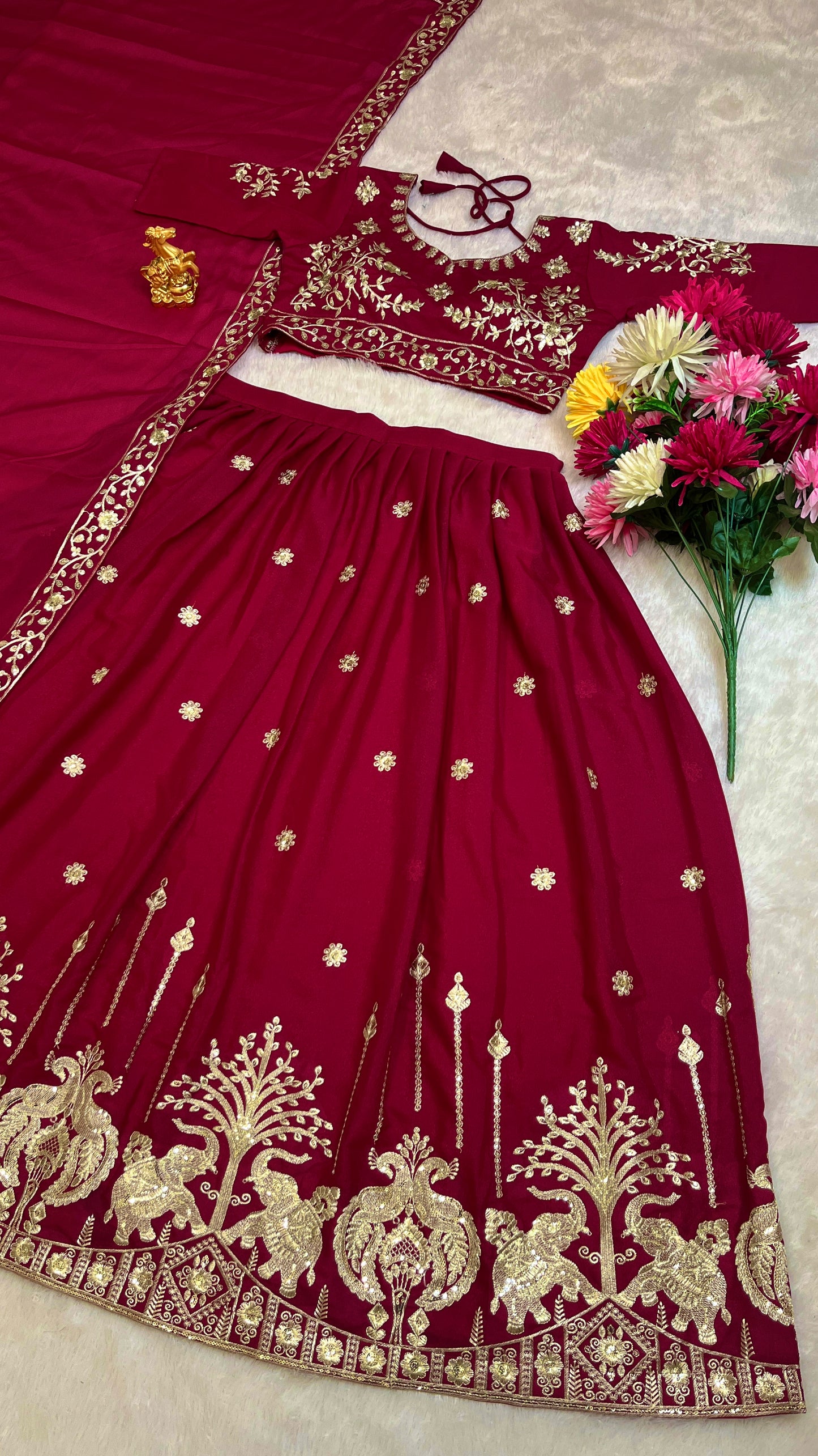 Designer Heavy Embroidery Lehenga Choli with Dupatta