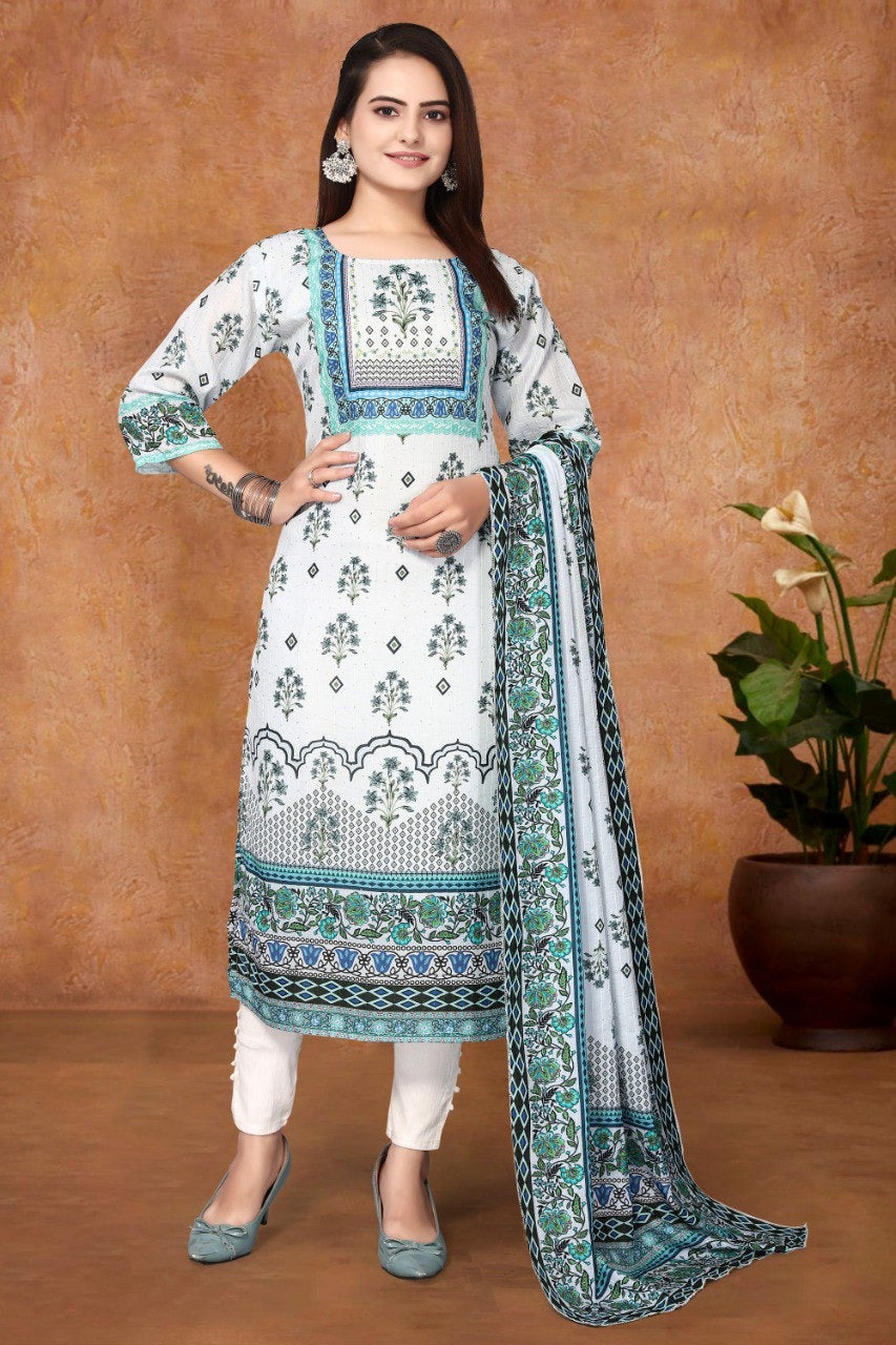 Stunning Kurti and Dupatta Sets: Light Colours and Digital Prints