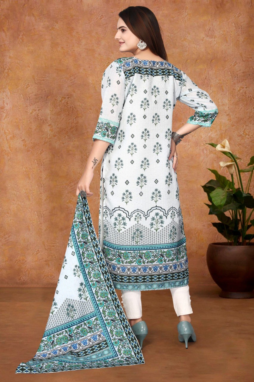 Stunning Kurti and Dupatta Sets: Light Colours and Digital Prints