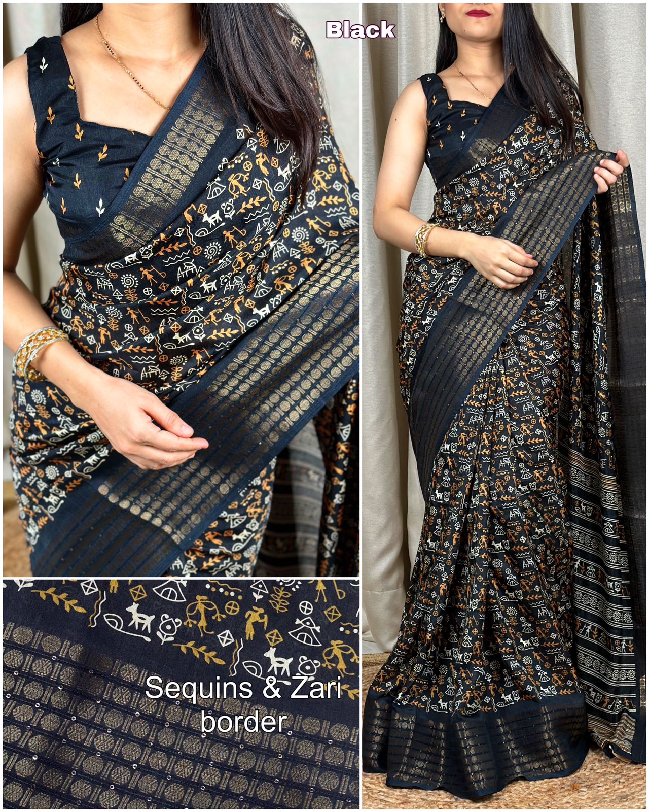 "Dreamy Kalamkari Print Saree: Embrace Royalty in Soft Cotton Elegance!"