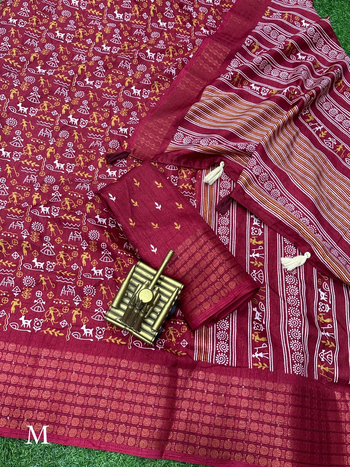 "Dreamy Kalamkari Print Saree: Embrace Royalty in Soft Cotton Elegance!"