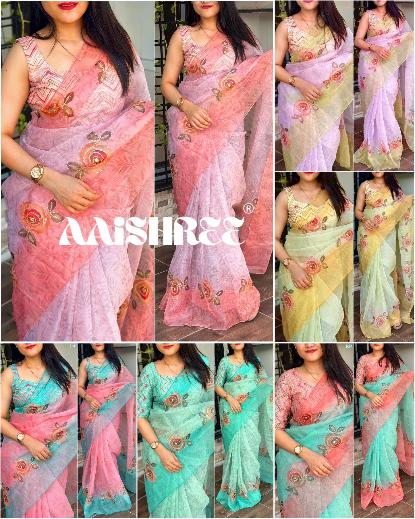 "Pastel Dream: Lightweight Leno Cotton Saree with Designer Blouse"