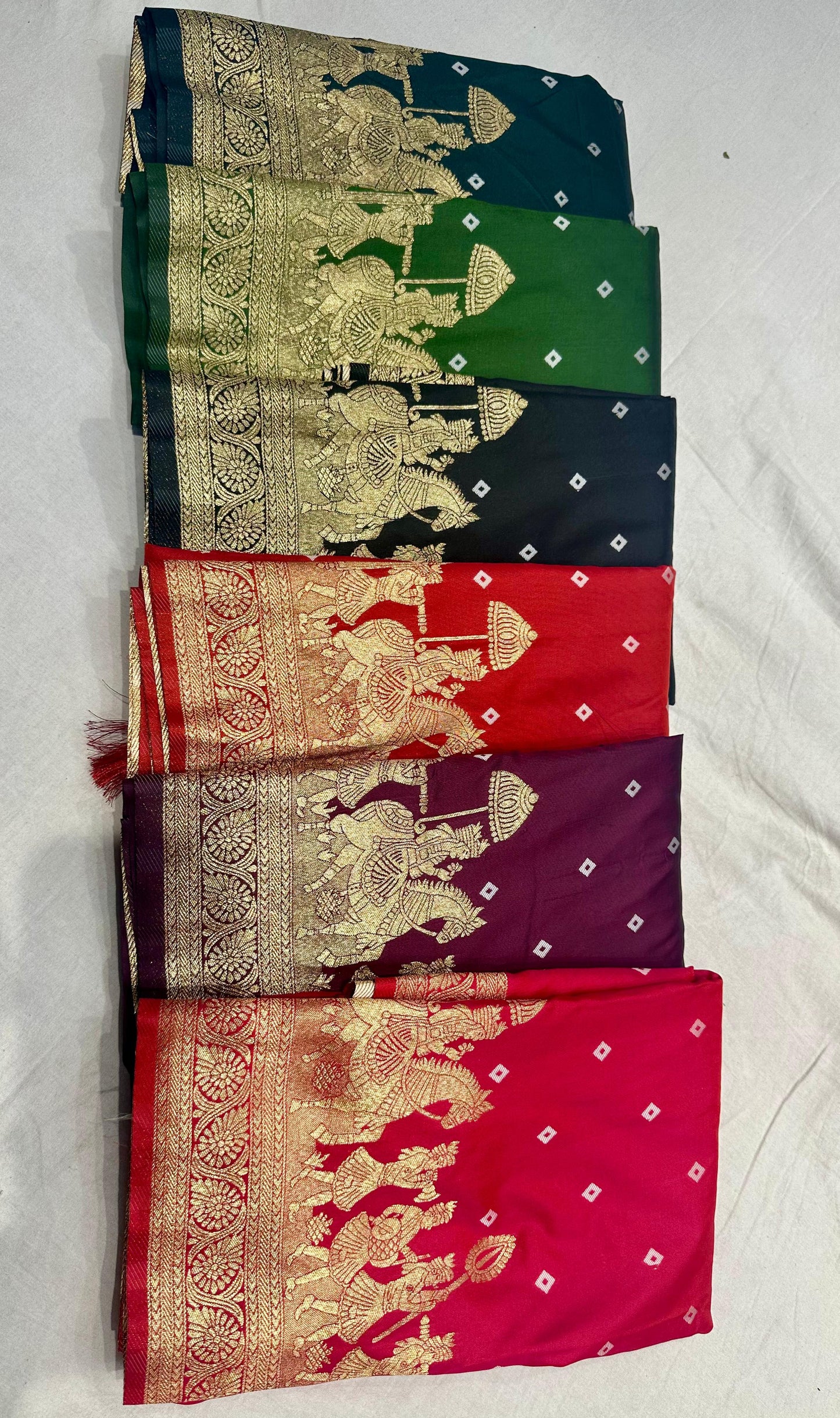 "Exquisite Hand Bandhej Silk Saree Collection - Premium Quality"