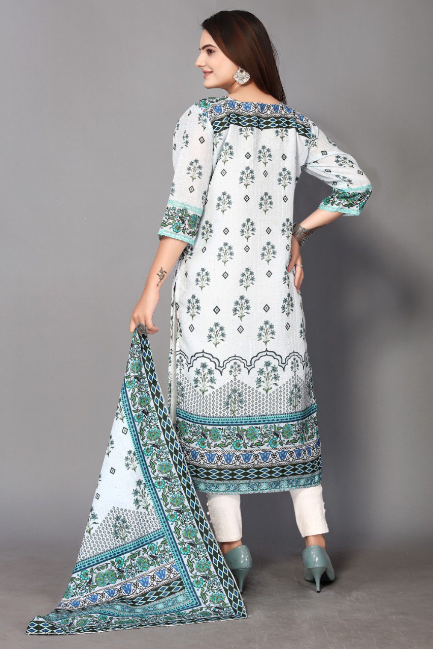 Stunning Kurti and Dupatta Sets: Light Colours and Digital Prints