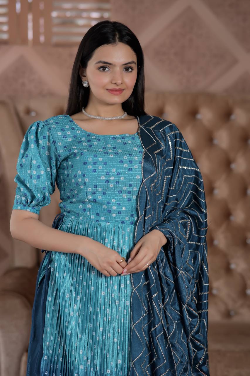 Washable Partywear Kurti With Palazzo Set at Best Price in Surat | Ishita  House