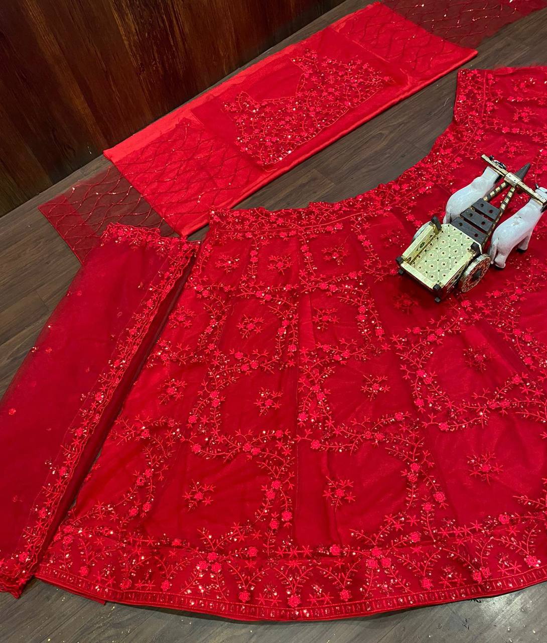 Get Ready to Shine - Sequins Embroidered Lehenga with 3.5 Meter Flare
