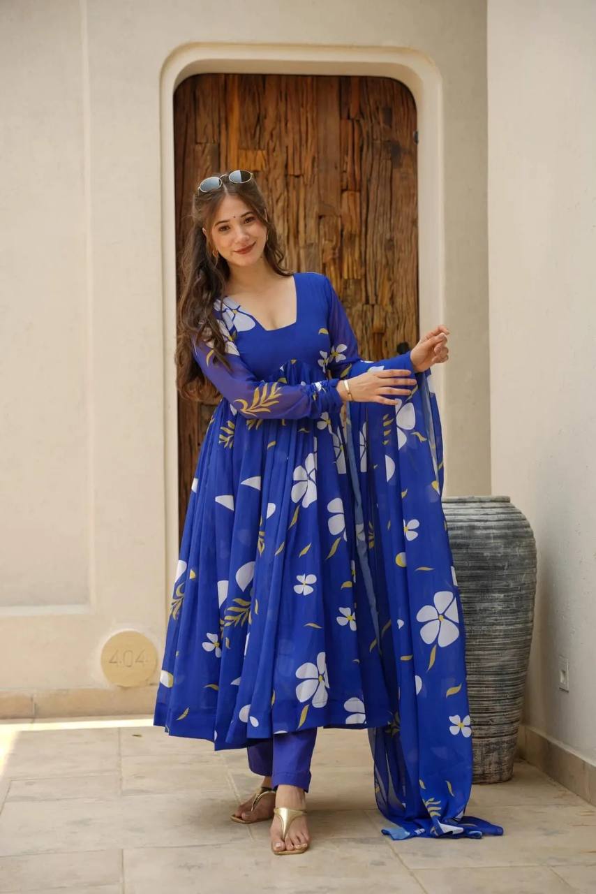 Premium Readymade Anarkali Gown Suit Set