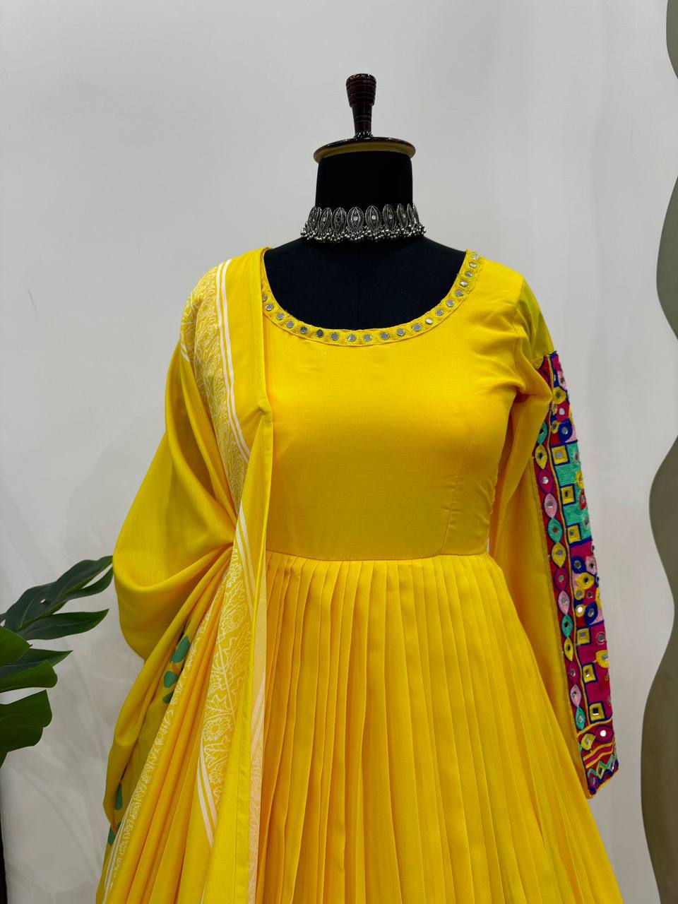 Elegant Gown Top with Dupatta Set