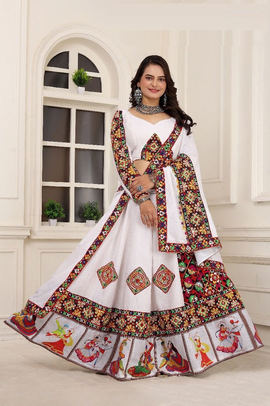 NEW HEAVY KACHHI Traditional Embroidered Work LEHANGA CHOLI SET