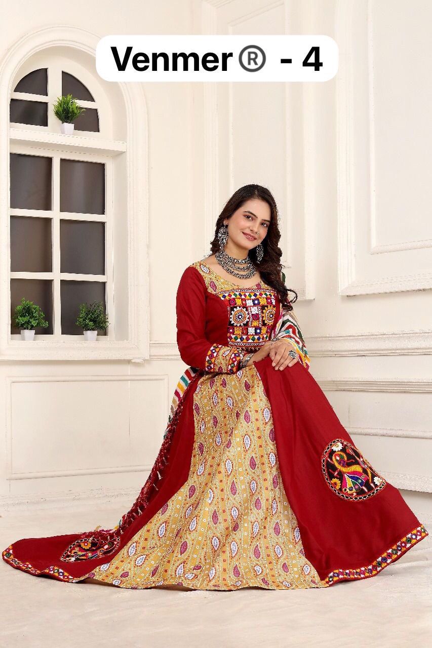 Heavy Ready-to-Wear Navratri Rayon Lehenga Choli Set