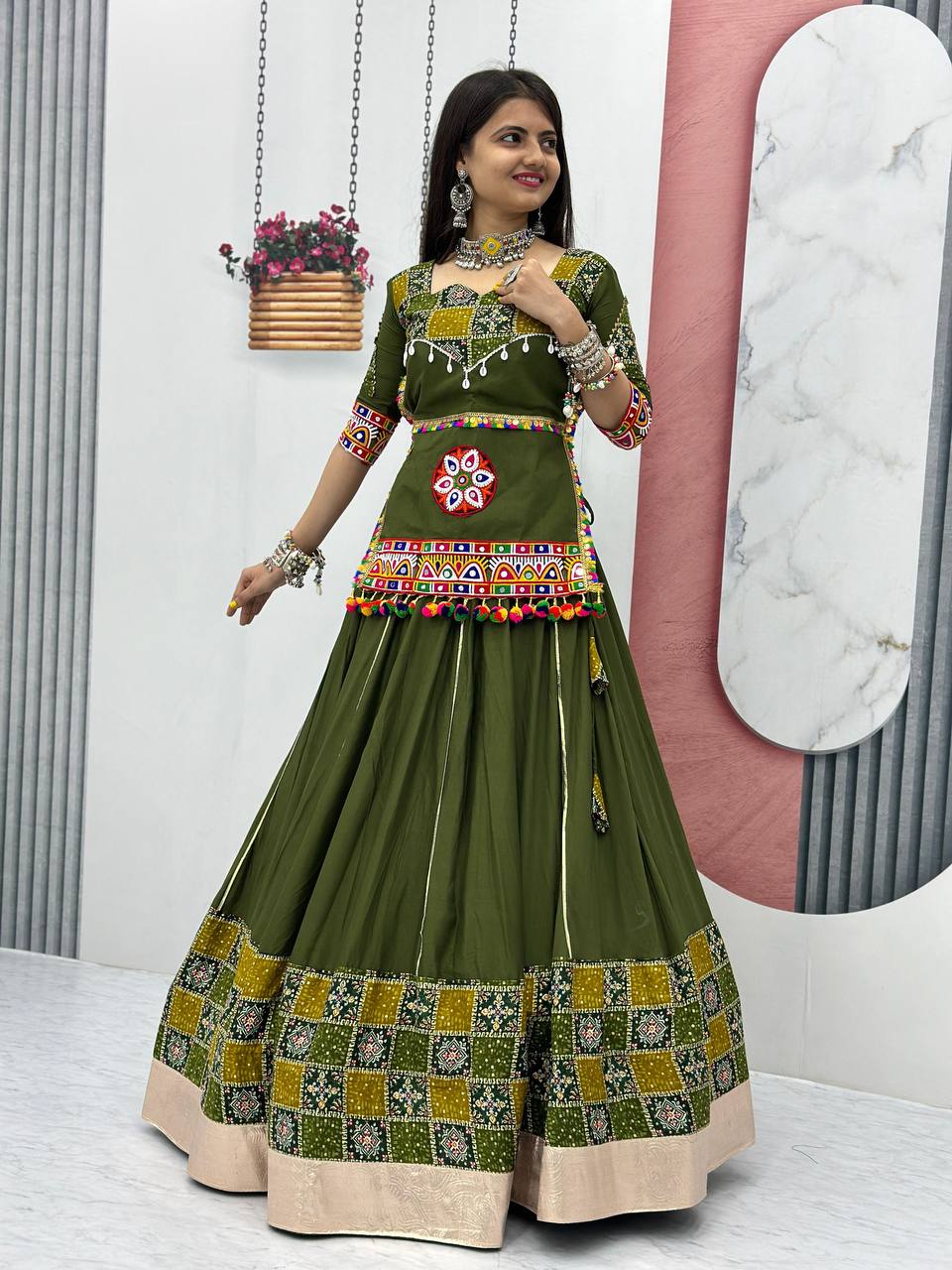 Navratri Special Ready-to-Wear Traditional Lehenga Choli Set