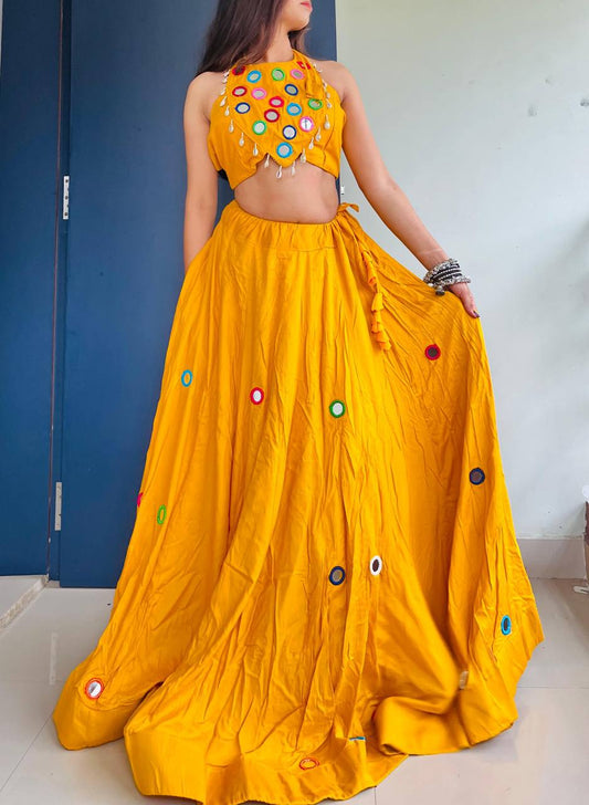 Ready to Wear Traditional Rayon Cotton Lehenga Choli Set