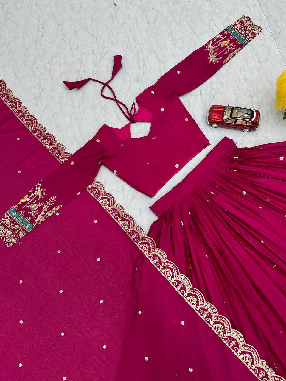 Elegant Festival Special Chinon Lehenga Choli Set