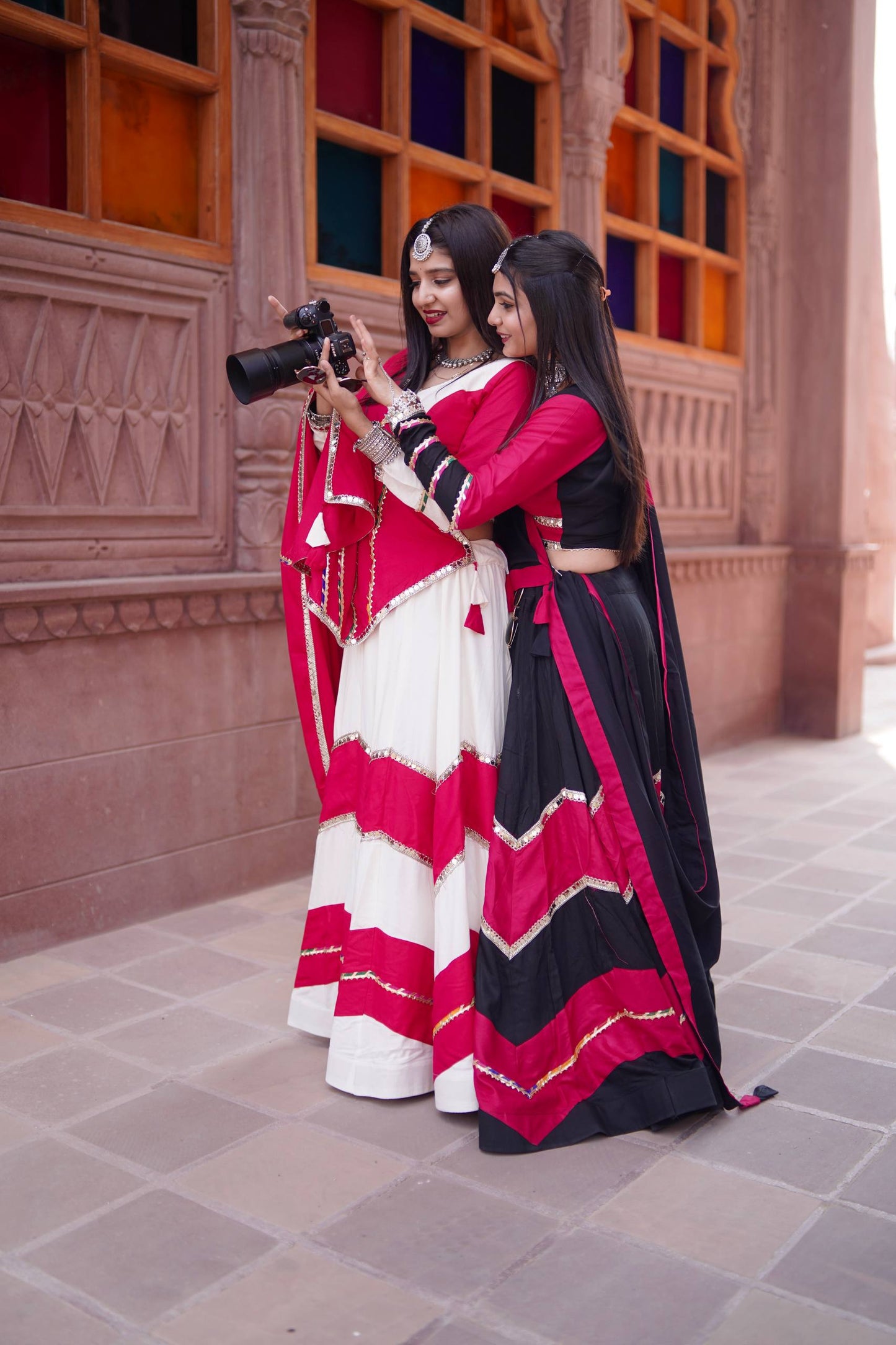 Navratri Special  Rayon Cotton Ready to Wear Lehenga Choli Set