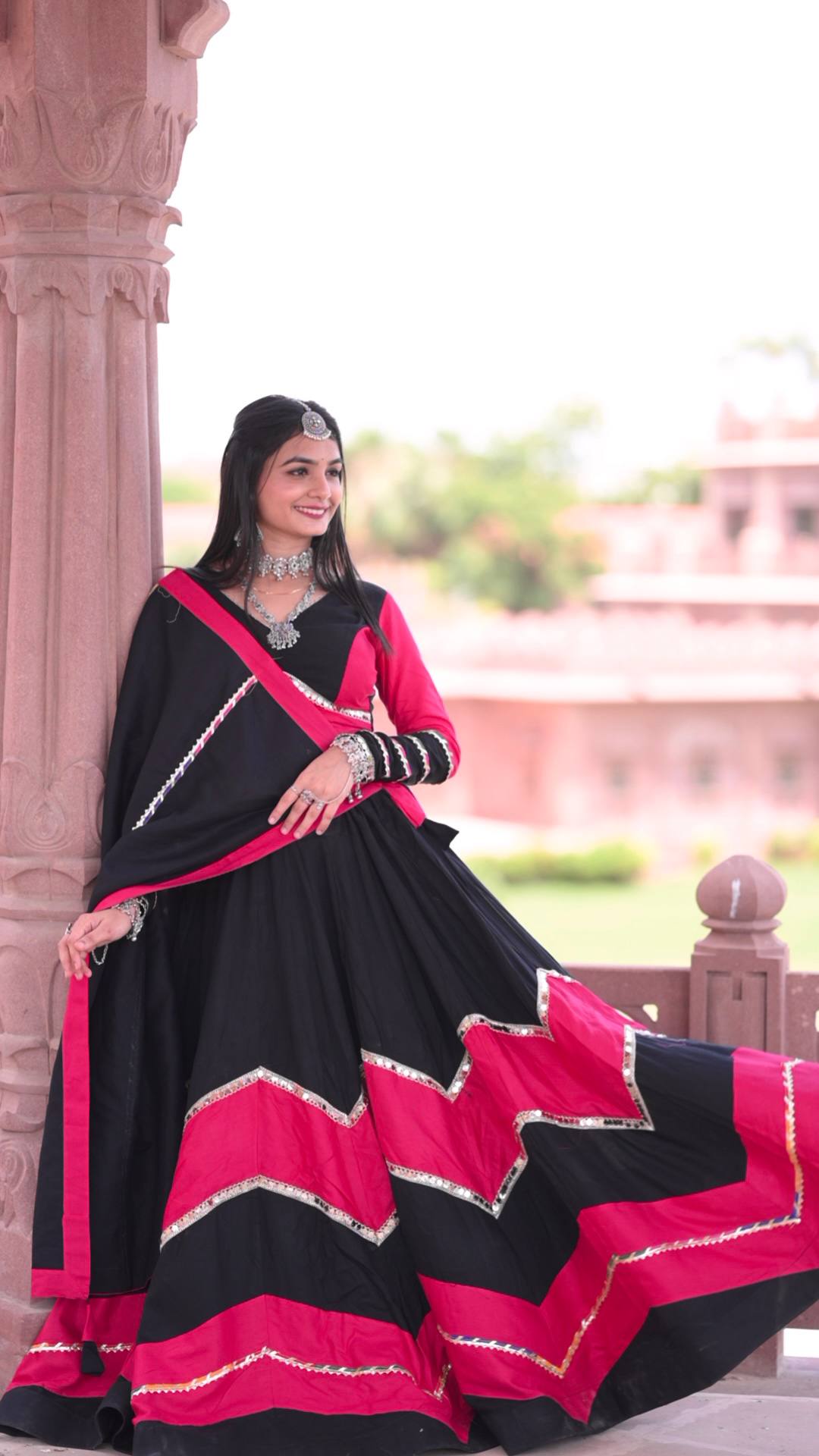 Navratri Special  Rayon Cotton Ready to Wear Lehenga Choli Set