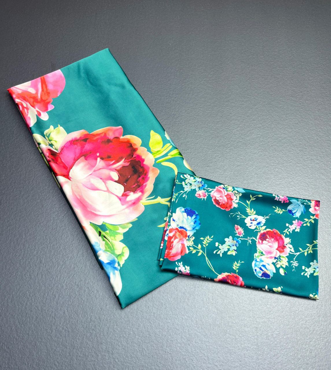 Floral Digital Print Original Japan Satin Saree with Blouse Piece