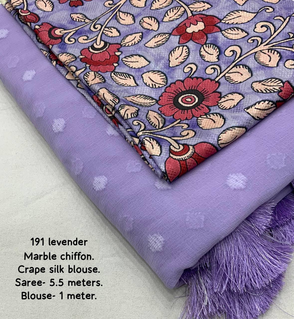 Bubble Chiffon Woven Butti Design Saree with Digital Printed Blouse