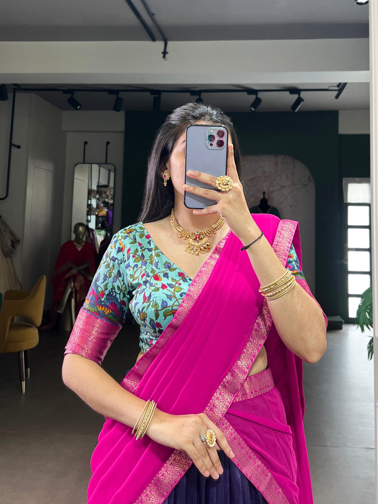 Aastha Silk Printed Zari Weaving Lehenga Choli with Georgette Dupatta