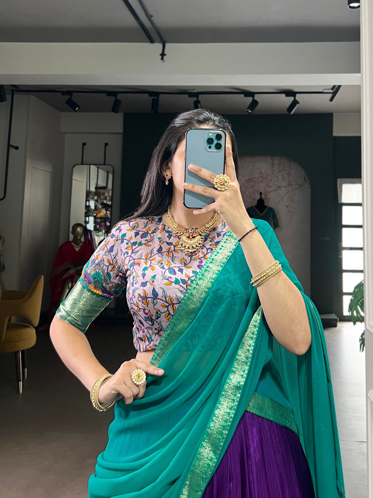 Aastha Silk Printed Zari Weaving Lehenga Choli with Georgette Dupatta