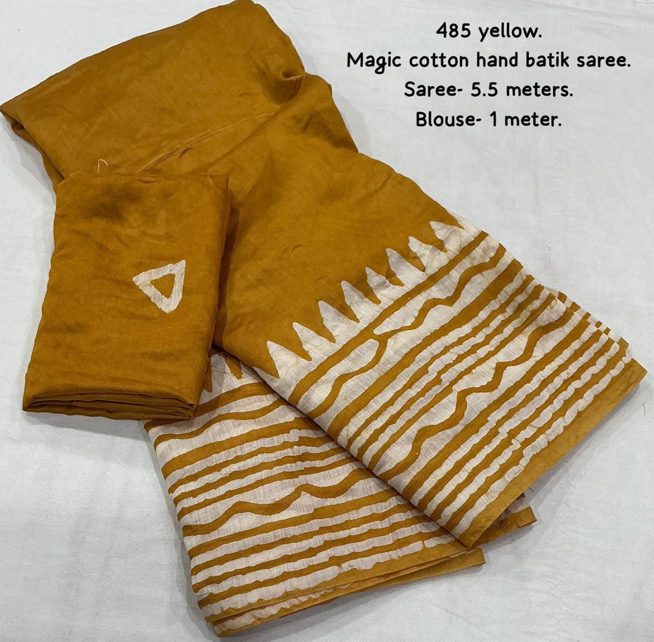 Pure Chanderi Cotton Gala Style Prints Batik Saree with Blouse