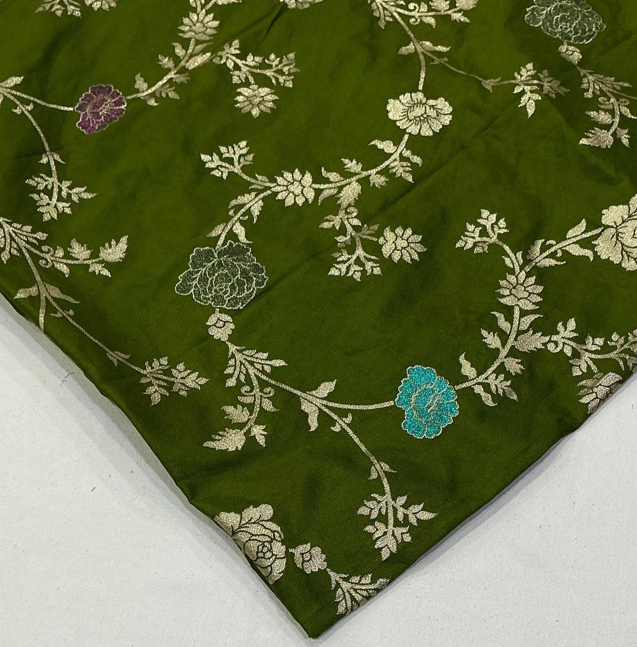 Premium Pure Organza Silk Saree with Zari Stripes & Banarasi Mina Blouse