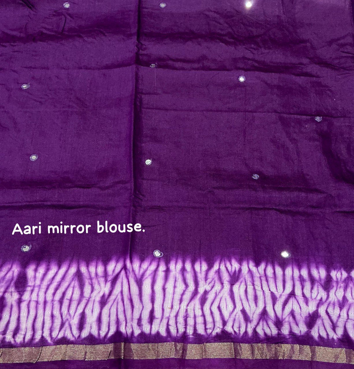 Pure Chanderi Cotton Hand-Tied Bandhani Saree with Blouse